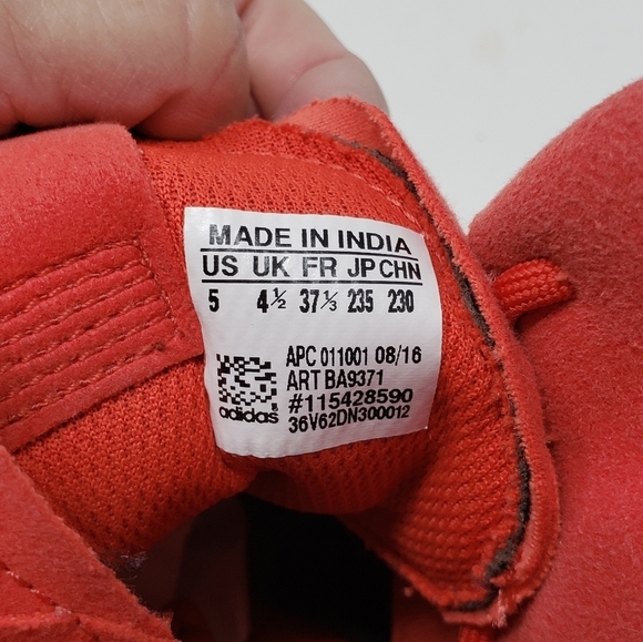 Adidas Tubular Invader Strap red high tops size 6.5 - Picture 9 of 9